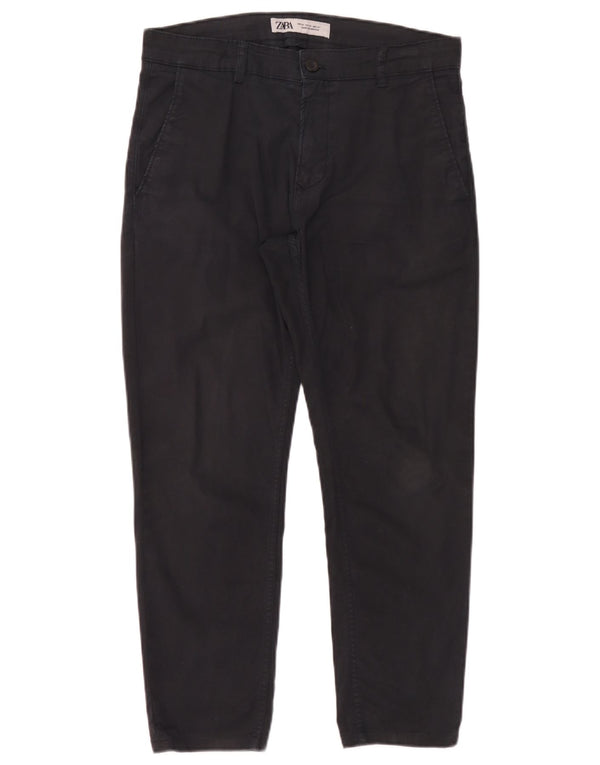 Zara Ανδρικό παντελόνι Chino Slim EU 40 Medium W31 L26 Μαύρο