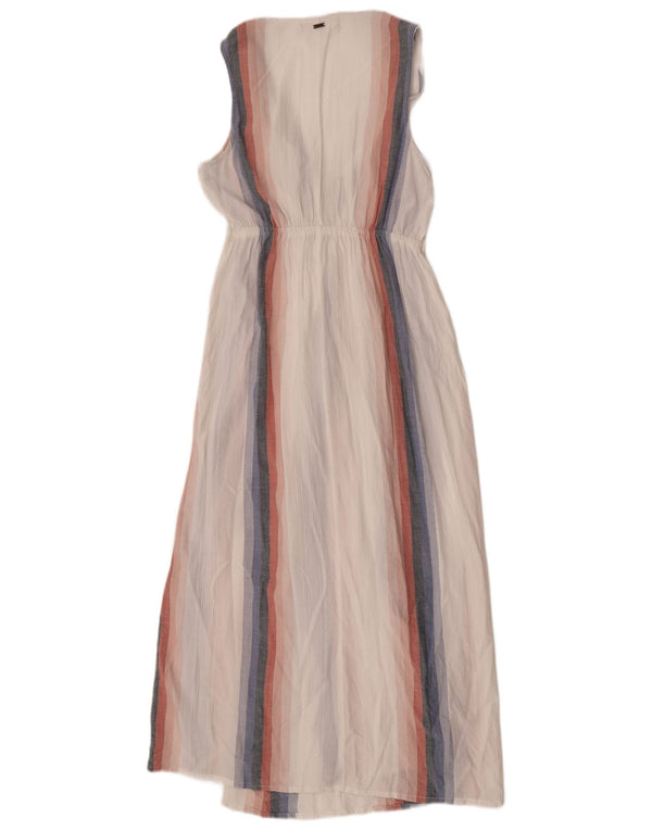 Γυναικείο αμάνικο μάξι φόρεμα O'Neill UK 10 Small White ριγέ βισκόζη