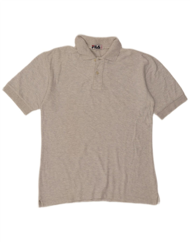 Fila Ανδρικό πουκάμισο πόλο IT 44 XS Γκρι βαμβακερό