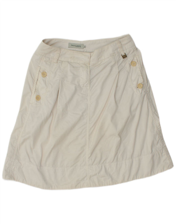 HENRY COTTONS Γυναικεία φούστα σε γραμμή Α IT 44 Medium W30 Λευκό βαμβακερό