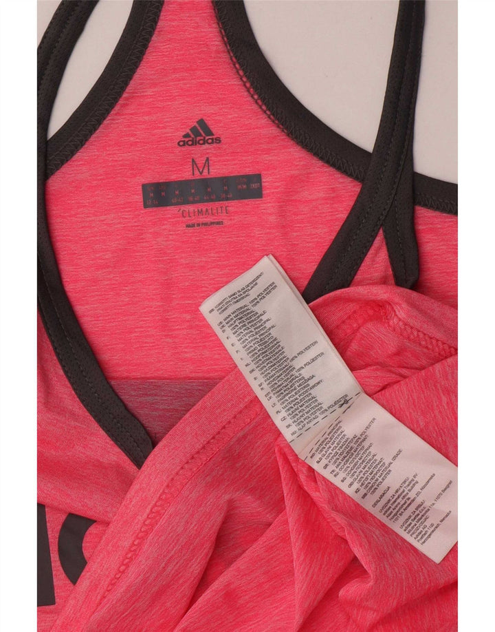 Γυναικείο γραφικό γιλέκο Adidas Climacool Top UK 12/14 Medium Pink Polyester