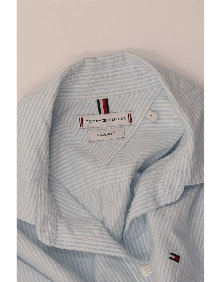 Tommy Hilfiger Γυναικείο πουκάμισο με κανονική εφαρμογή US 4 Small Blue Pinstripe