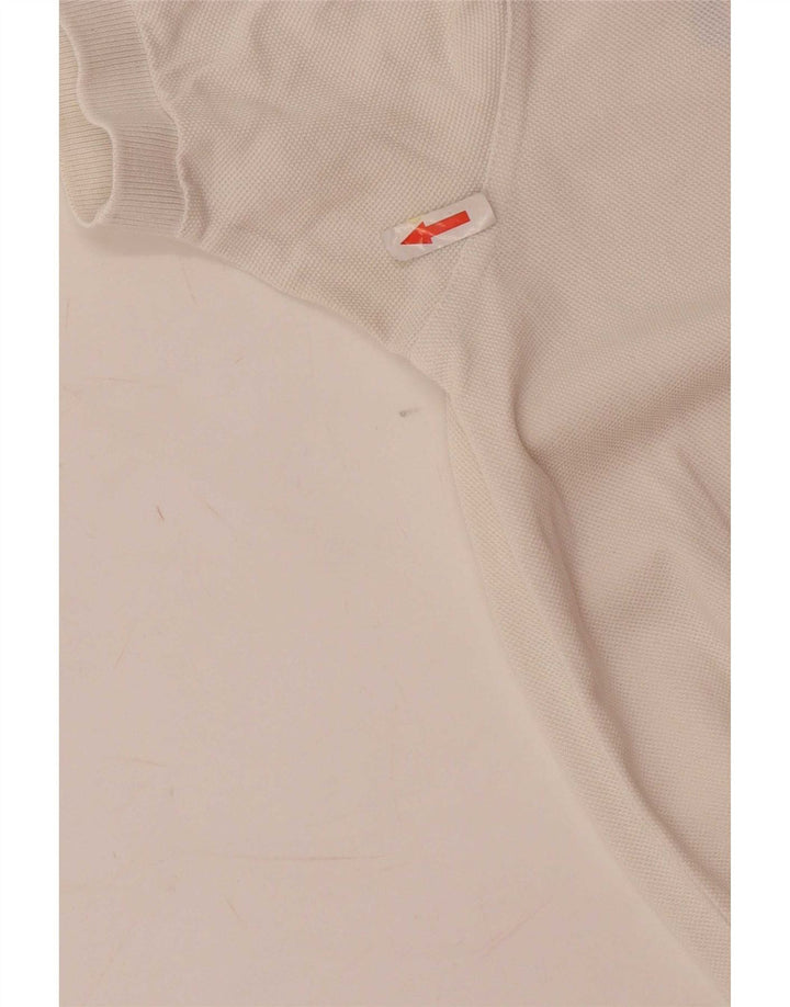 Fred Perry Ανδρικό πουκάμισο πόλο, μικρό λευκό βαμβακερό
