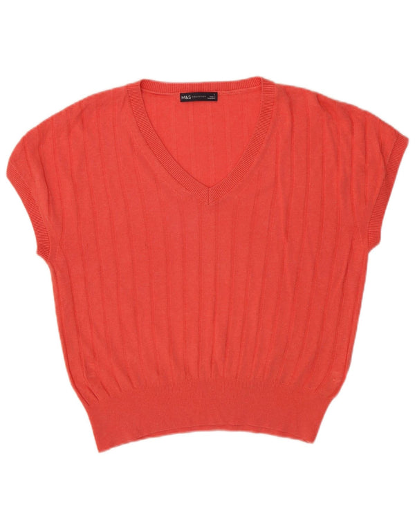 Marks & Spencer Γυναικείο γιλέκο Tank Top UK 16 Μεγάλη ροζ βισκόζη