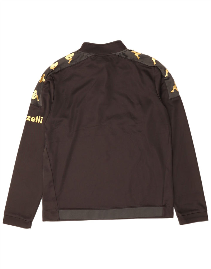 Kappa Mens Spezia Calcio Graphic Pullover Φόρμουλα Top Large Μαύρο