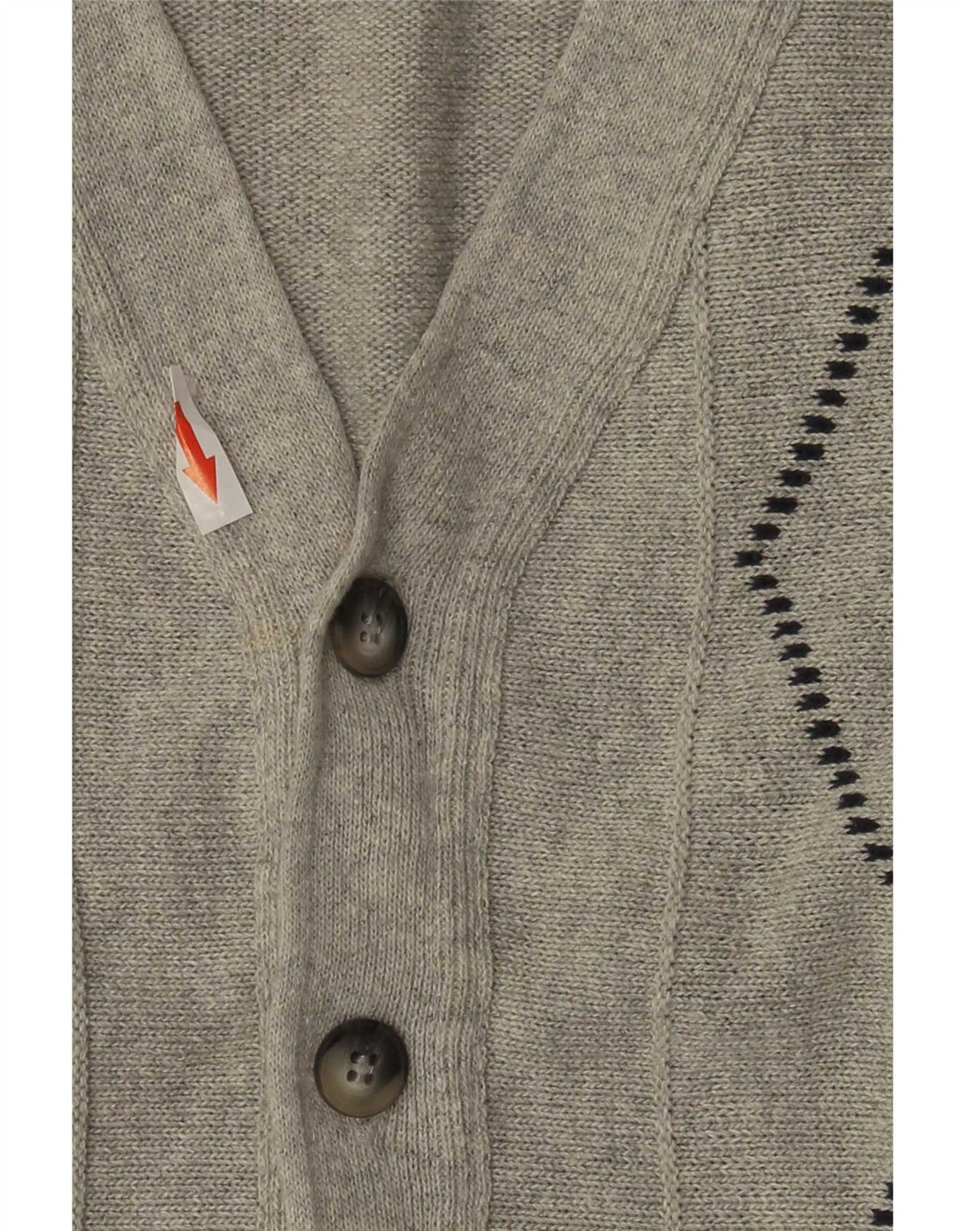 Roger Kent Ανδρική ζακέτα πουλόβερ IT 52 Large Grey Argyle/Diamond