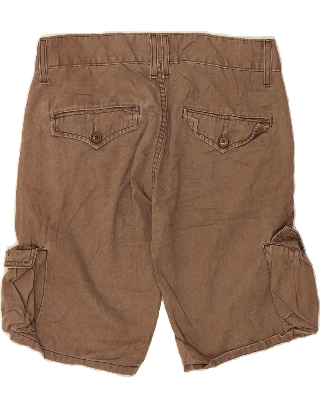 LEVI'S Womens Casual Shorts US 9 Medium W32  Brown Ramie Vintage Levi's and Second-Hand Levi's from Messina Hembry 
