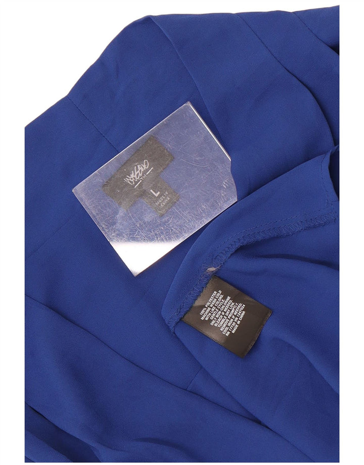 Mossimo Γυναικεία μπλούζα με 3/4 μανίκια Τοπ UK 16 Large Blue Polyester