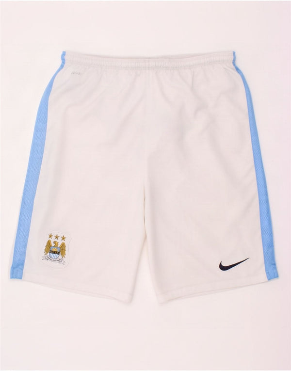 Γραφικό αθλητικό σορτς Nike Boys Dri Fit 13-14 ετών XL λευκό χρώμα