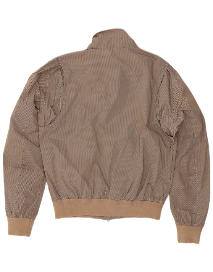 BLAUER Mens Bomber Jacket UK 40 Large Grey Check Polyester