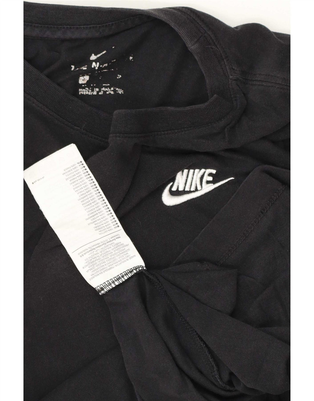 Ανδρικό μπλουζάκι Nike, μικρό μαύρο βαμβακερό