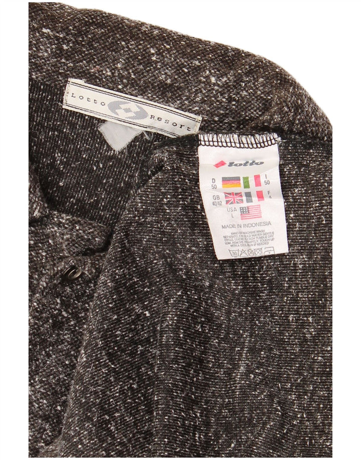 Ανδρικό πουκάμισο LOTTO Flannel UK 40/42 Large Grey Flecked