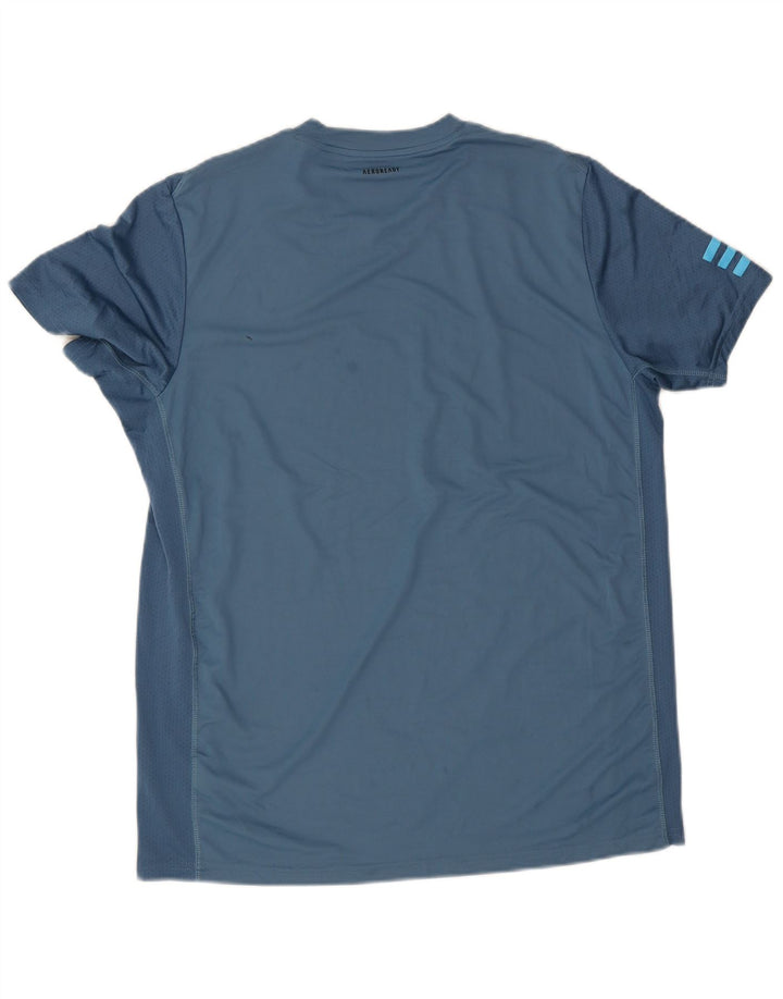 Adidas Ανδρικό T-Shirt Aeroready Top Large Blue Polyester