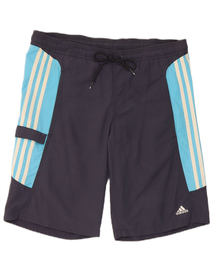 Ανδρικό σορτς κολύμβησης Cargo Adidas Μικρό μπλε Navy Colourblock Πολυεστέρας