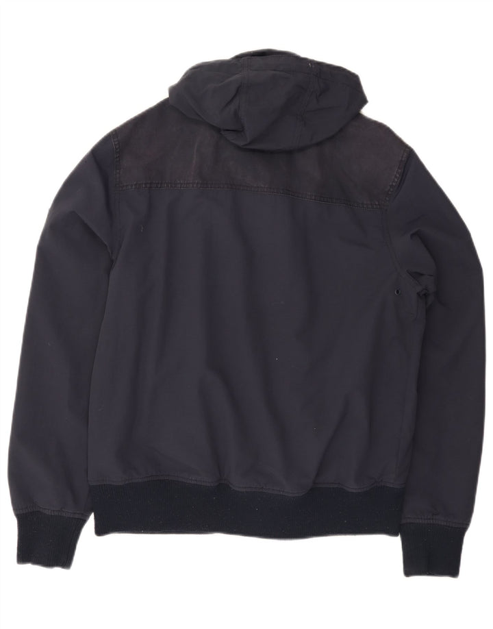 Ανδρικό Bomber Jacket με κουκούλα Fat Face UK 36 Small Navy Blue Polyester