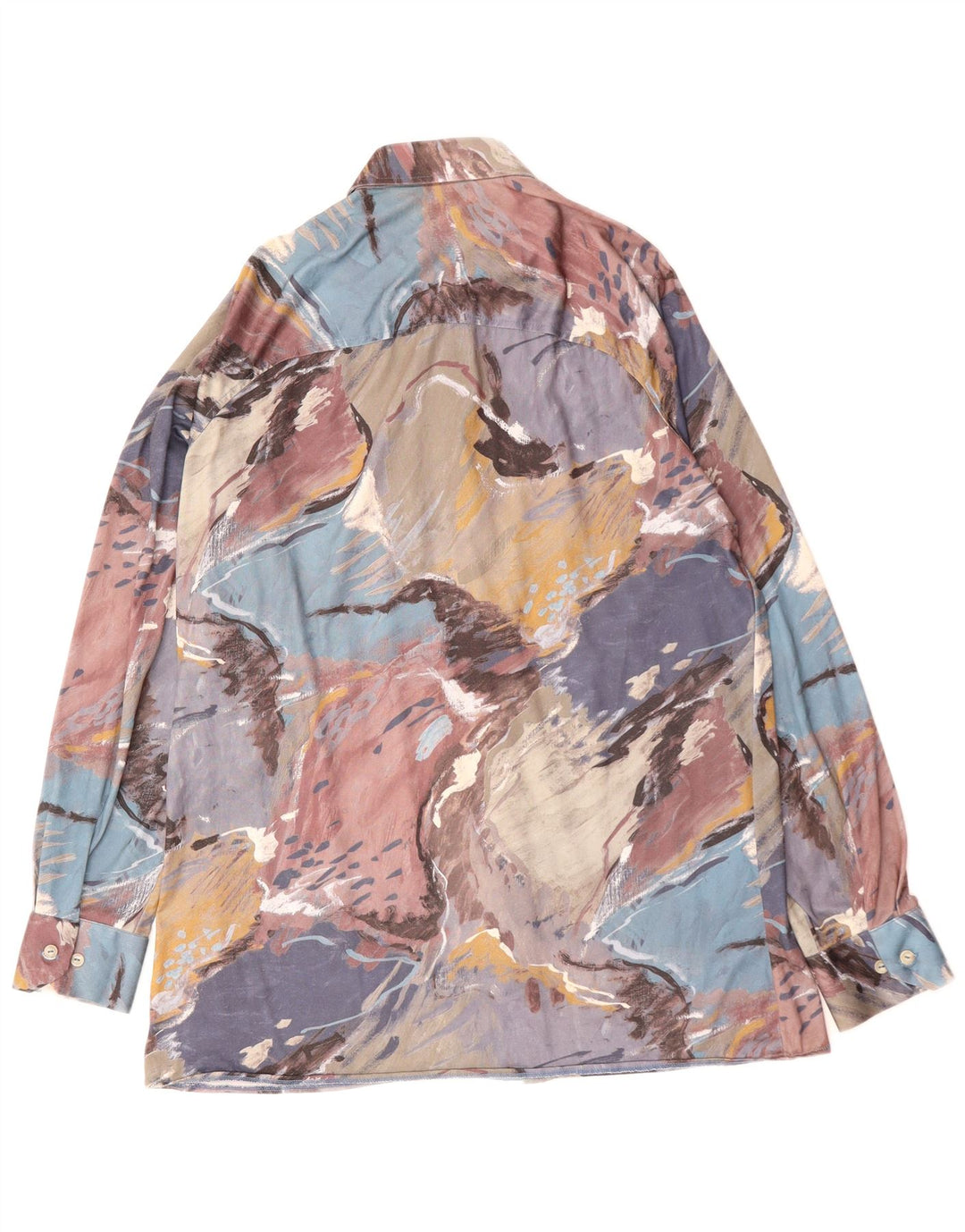 Ανδρικό πουκάμισο με αφηρημένο σχέδιο VINTAGE μεσαίο πολύχρωμο