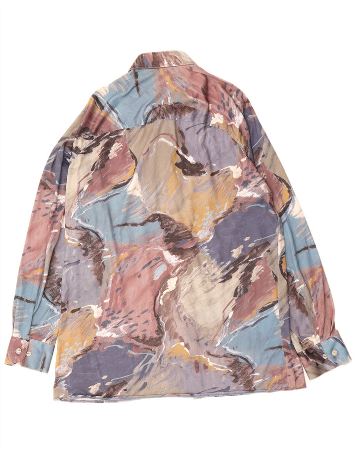 Ανδρικό πουκάμισο με αφηρημένο σχέδιο VINTAGE μεσαίο πολύχρωμο