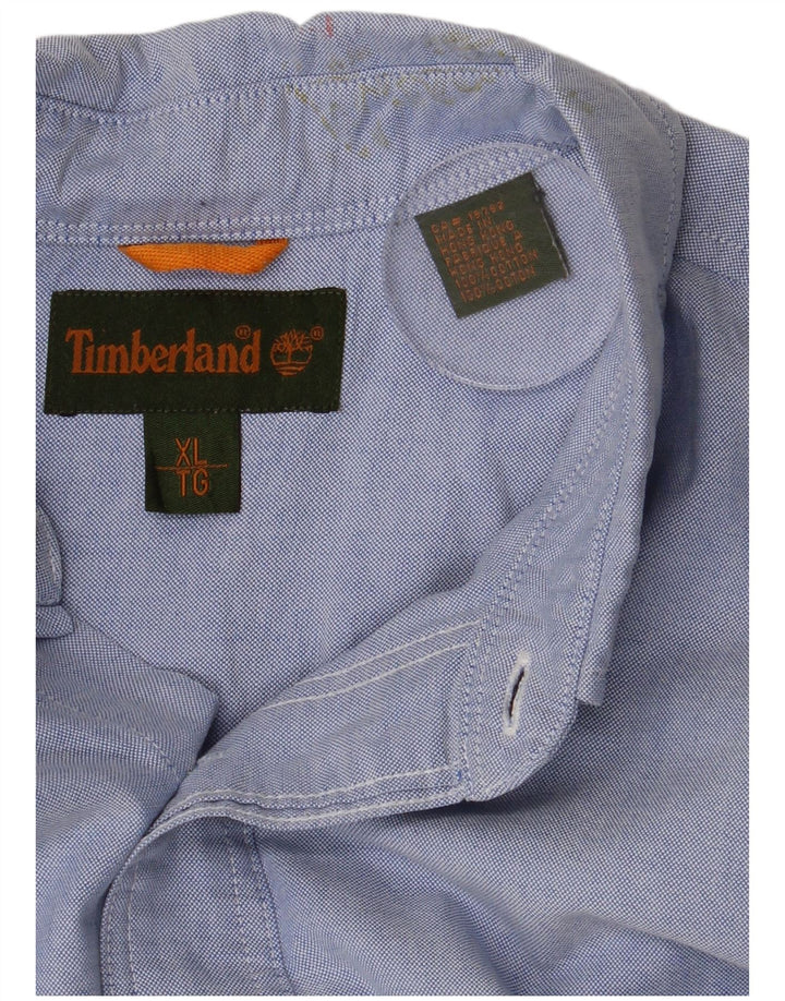 Ανδρικό πουκάμισο Timberland XL Μπλε βαμβακερό
