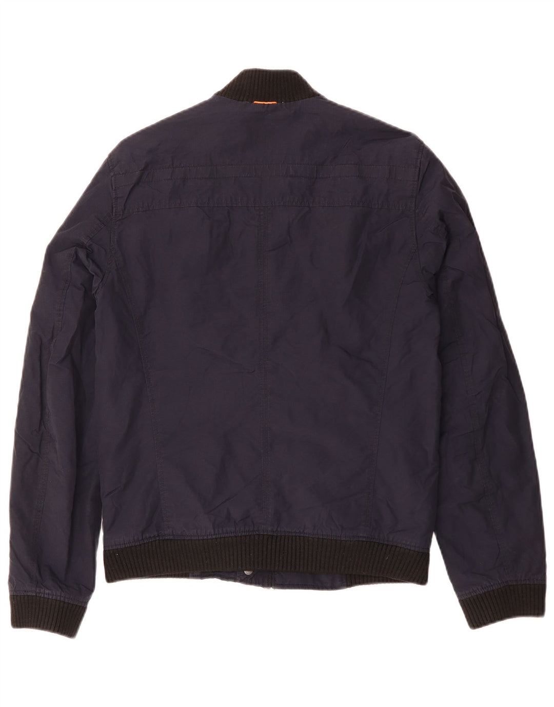 Ανδρικό μπουφάν Hugo Boss Bomber EU 46 Small Navy Blue Cotton