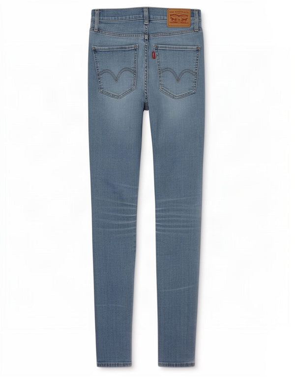 Levi's Womens Mile High Super Skinny Jeans W26 L30 Blue Cotton