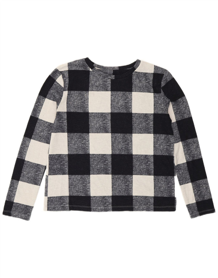 Marks & Spencer Γυναικείο τοπ μακρυμάνικο UK 8 Small Navy Blue Polyester