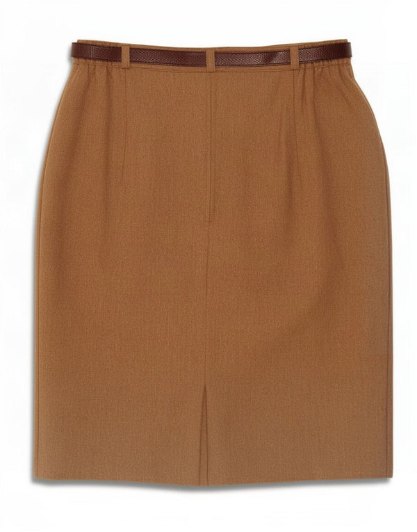 Steilmann Γυναικεία Pencil Φούστα UK 14 Medium W30 Brown New Wool