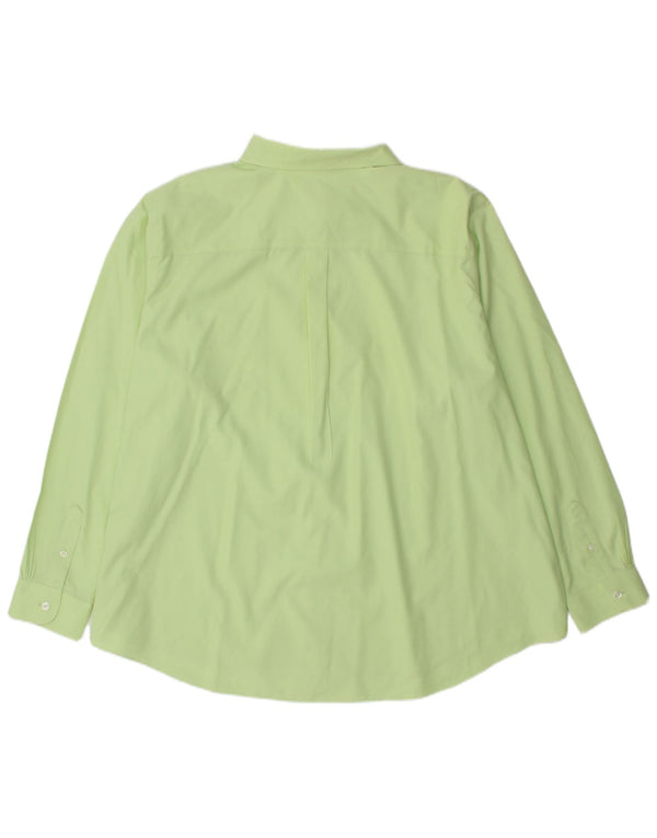 L.L.BEAN Γυναικείο πουκάμισο UK 22 3XL Πράσινο βαμβακερό