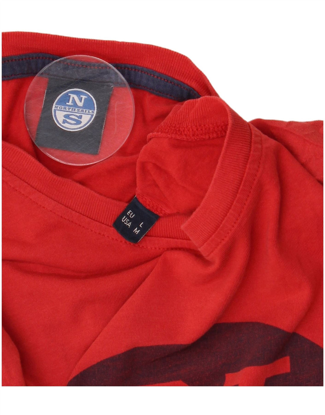 Ανδρικό γραφικό T-Shirt North Sails Top Large Red
