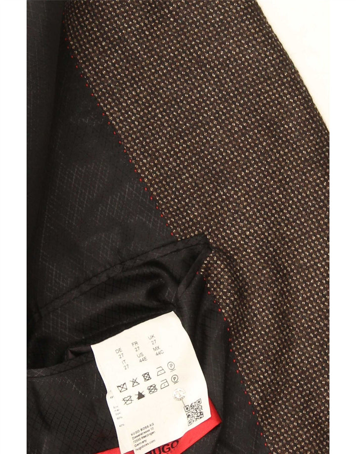 Ανδρικό σακάκι σακάκι Hugo Boss US 44 2XL καφέ με στίγματα