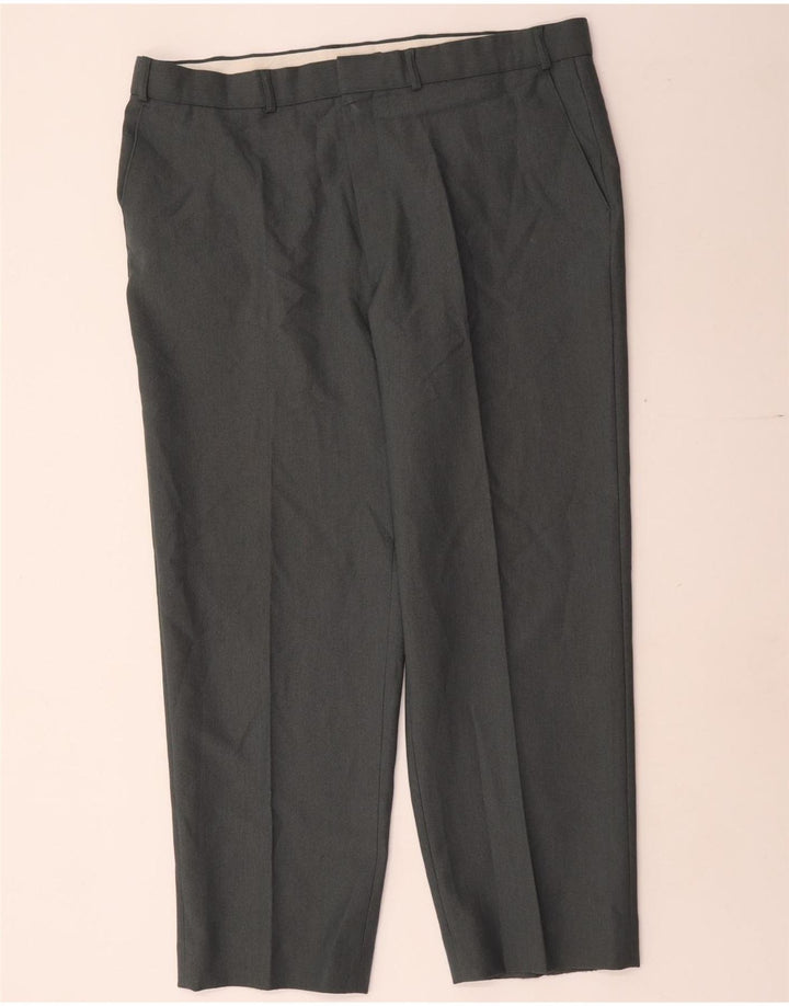 Marks & Spencer Ανδρικό ίσιο παντελόνι Chino W40 L29 Γκρι Πολυεστέρας