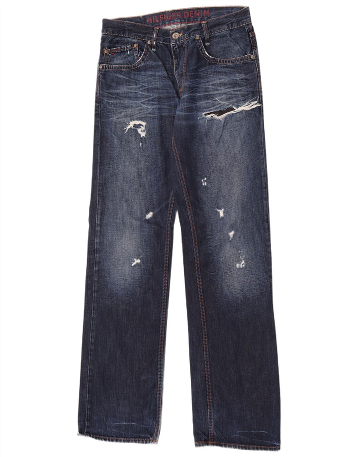 Ανδρικό τζιν Tommy Hilfiger Distressed Straight W31 L36 Blue