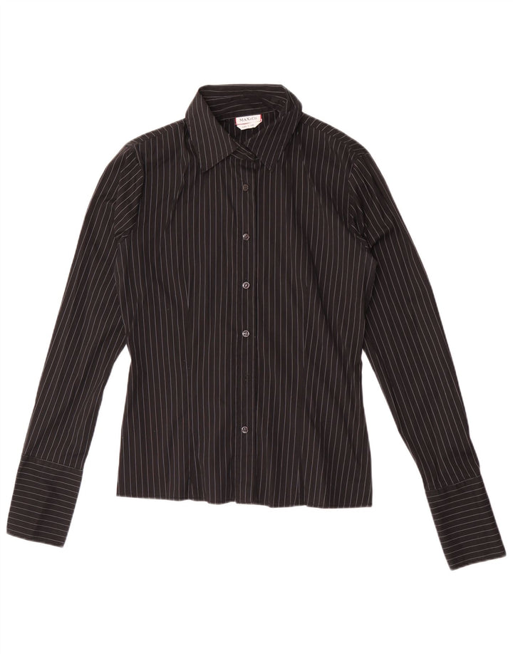 Max & Co. Γυναικείο πουκάμισο UK 14 Medium Black Pinstripe