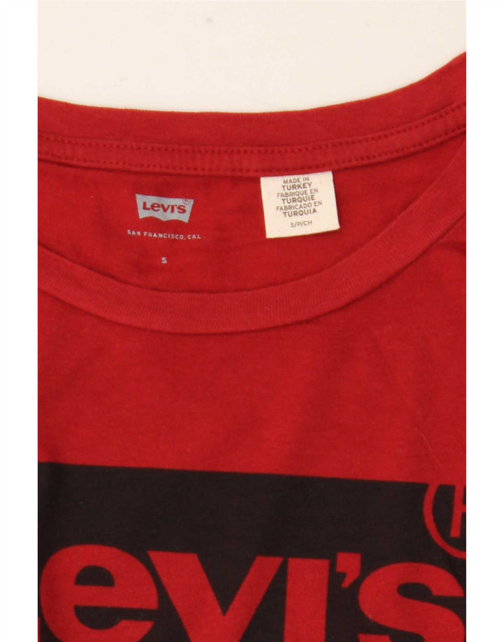 Γυναικείο γραφικό μπλουζάκι Levi's Top UK 10 Small Red