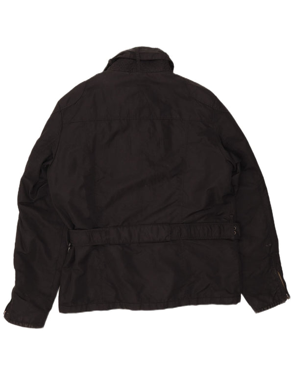 Scotch & Soda Mens Utility Jacket UK 42 XL Black Nylon