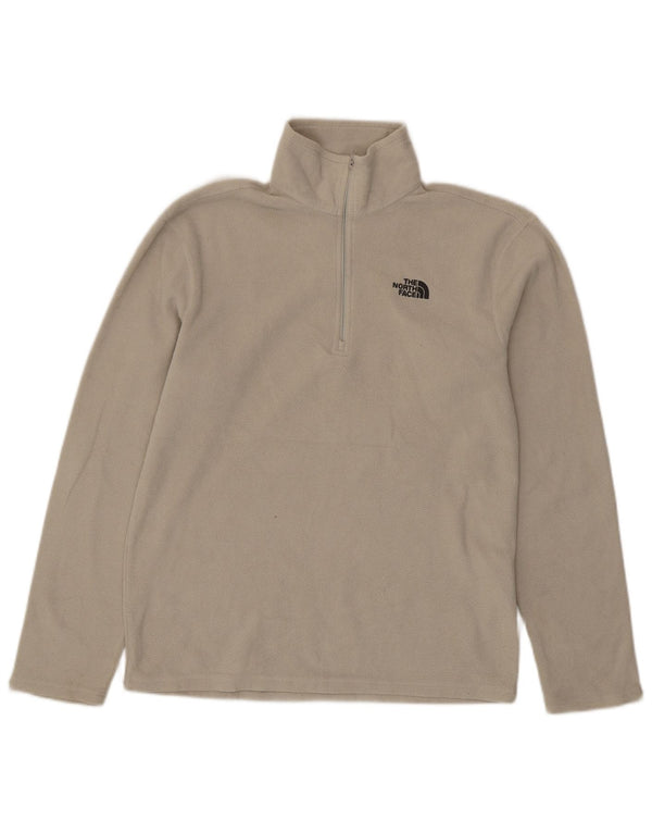 THE NORTH FACE Ανδρικό φερμουάρ Fleece Jumper Μικρός Γκρι Πολυεστέρας