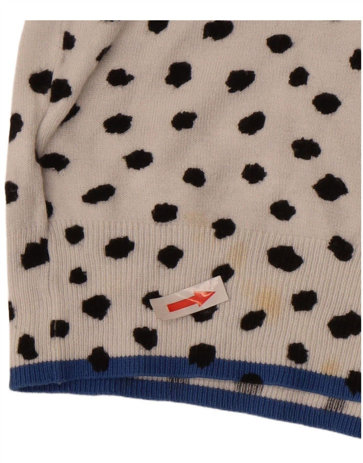 Marks & Spencer Γυναικεία ζακέτα πουλόβερ UK 10 Small White Spotted Viscose