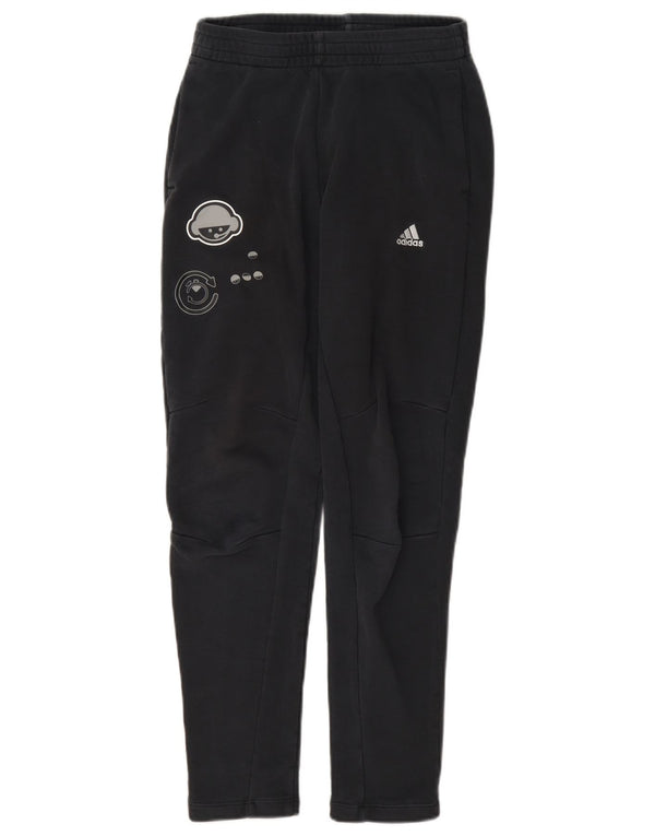 Παντελόνι αθλητικής φόρμας Adidas Boys Graphic 11-12 ετών Μαύρο