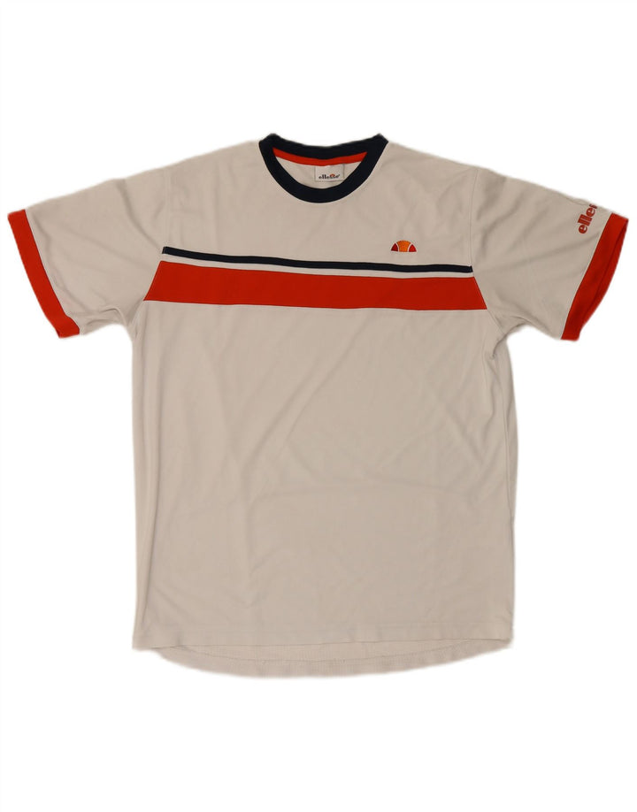 Ανδρικό T-Shirt Ellesse Top Medium White Colourblock Polyester
