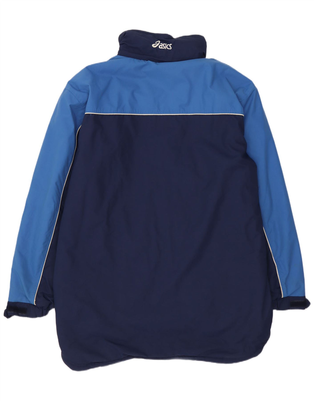 Ανδρικό μπουφάν Asics Windbreaker UK 40 Large Navy Blue Colorblock Nylon