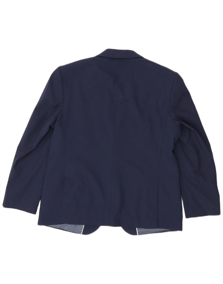 Marks & Spencer Ανδρικό μπλέιζερ με 2 κουμπιά μπουφάν UK 44 2XL Navy Blue Wool