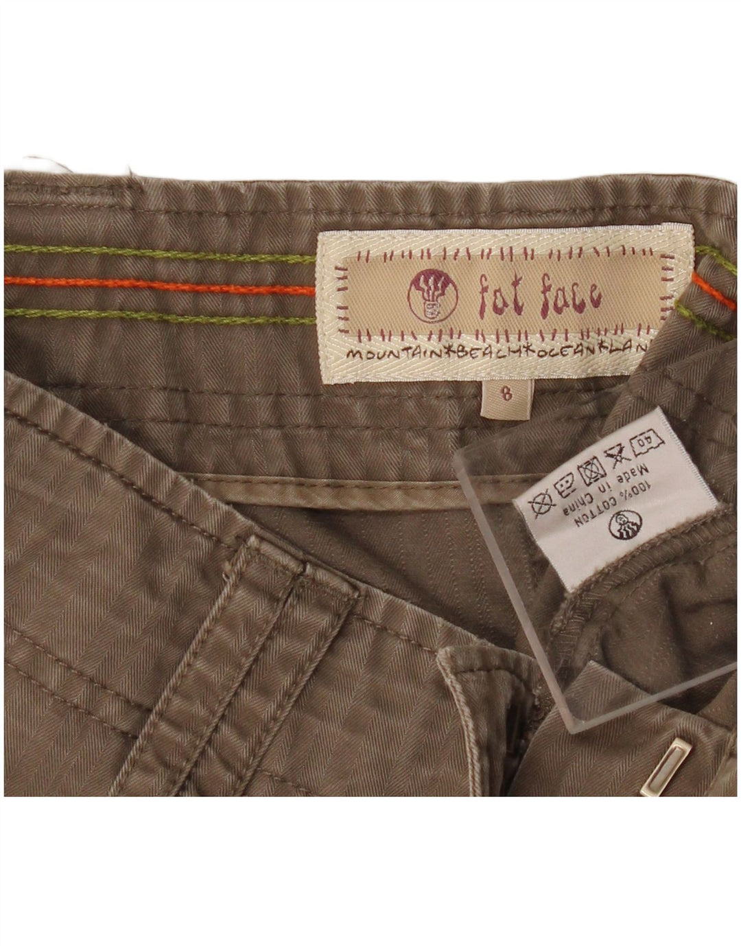 FAT FACE Γυναικεία Φούστα A-Line UK 8 Small W30 Khaki