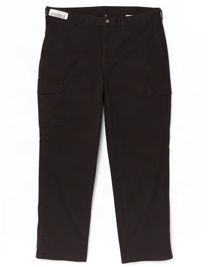 Ανδρικό ίσιο παντελόνι Cargo Dickies W42 L32 Μαύρο πολυεστέρα