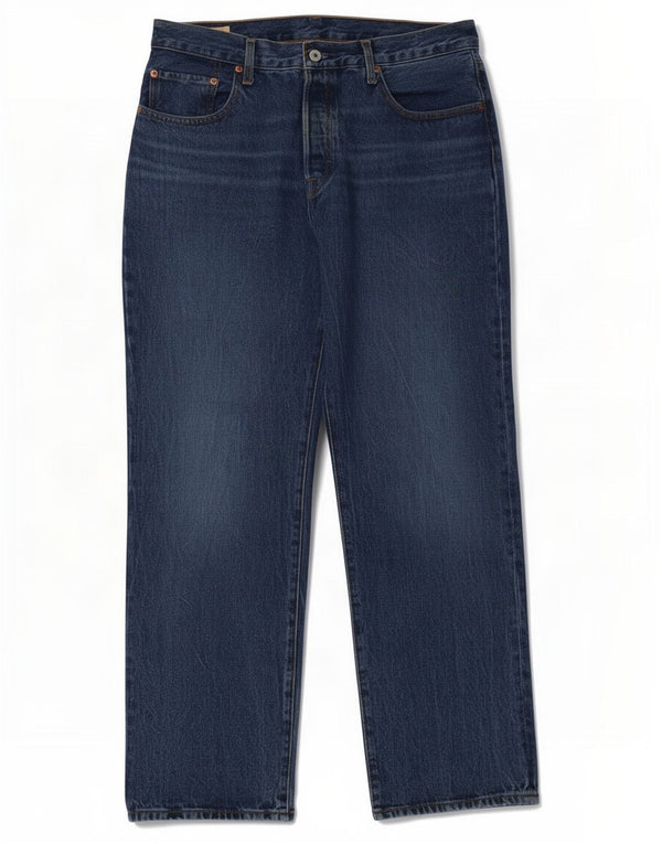 Levi's Womens 501 Straight Jeans W30 L30 Blue Cotton
