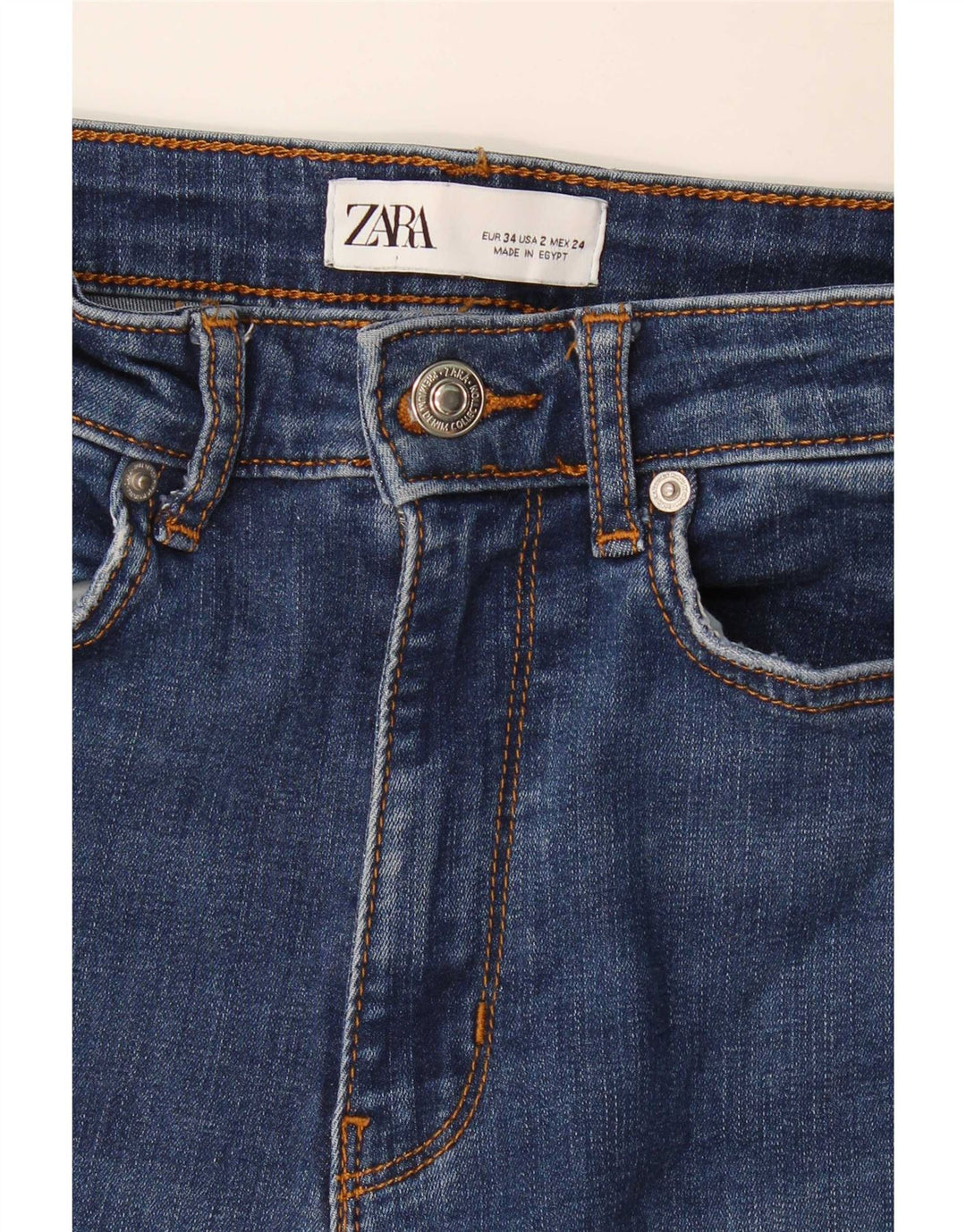 Zara Γυναικείο Τζιν EU 34 2XS W24 L32 Μπλε