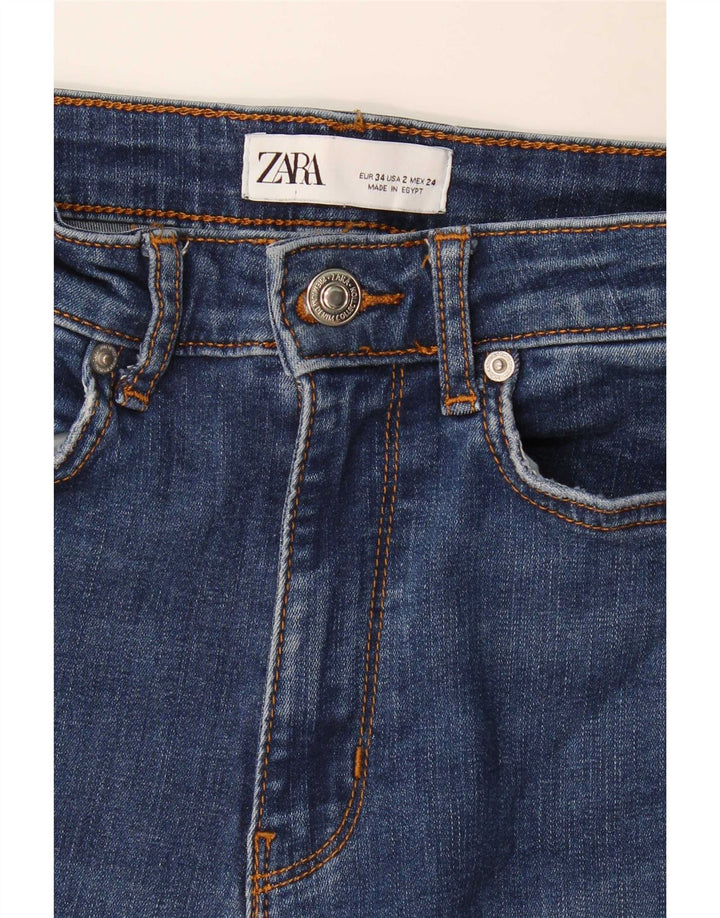 Zara Γυναικείο Τζιν EU 34 2XS W24 L32 Μπλε
