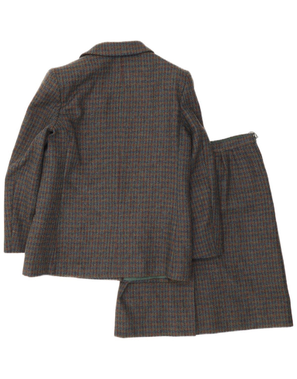 Tris γυναικείο σετ φούστας 2 τεμαχίων UK 8 Small W26 Grey Check
