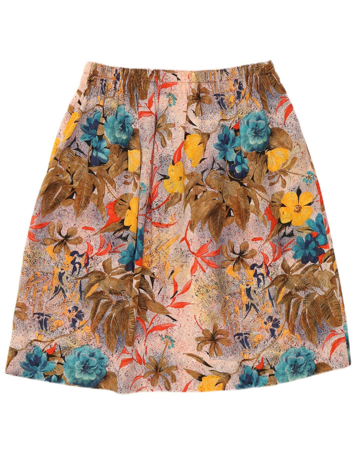 Vintage Γυναικεία Γραφική Φούστα Α-Line W30 Μεσαία Πολύχρωμη Floral