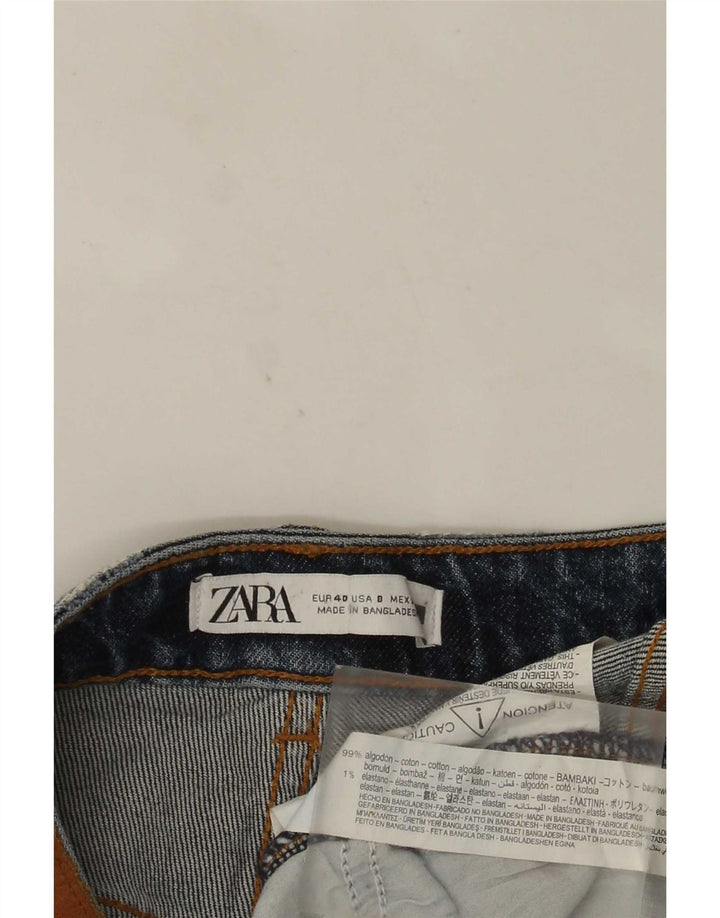 Zara Γυναικεία στραβά τζιν EU 40 Medium W30 L28 Μπλε βαμβακερό