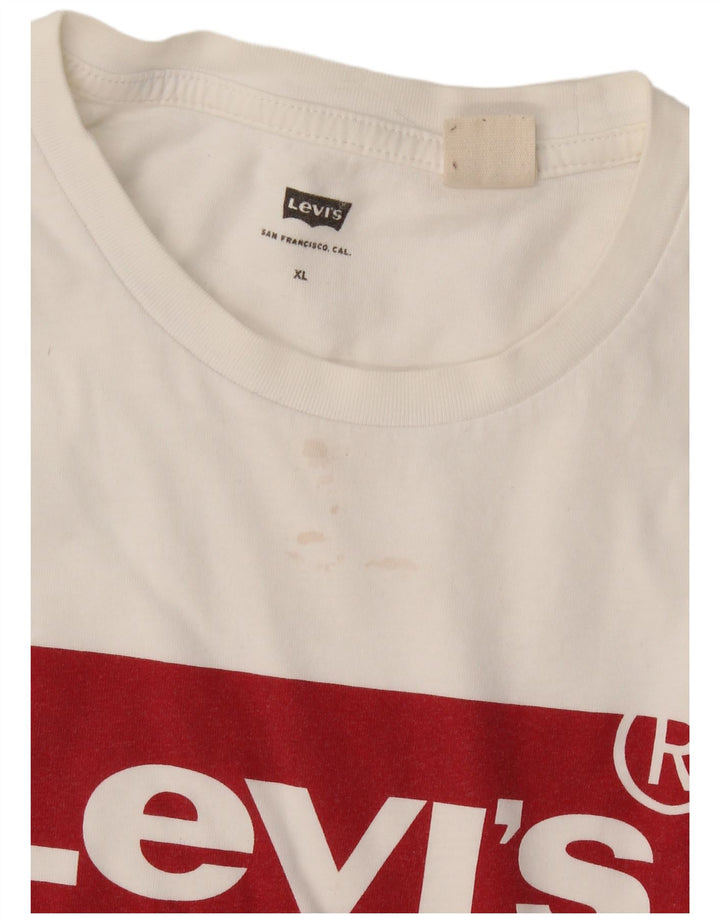 Ανδρικό γραφικό T-Shirt Levi's Top XL Λευκό
