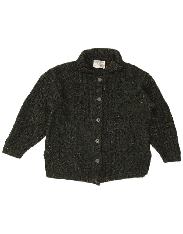 Vintage γυναικείο πουλόβερ UK 16 Large Green Flecked Wool